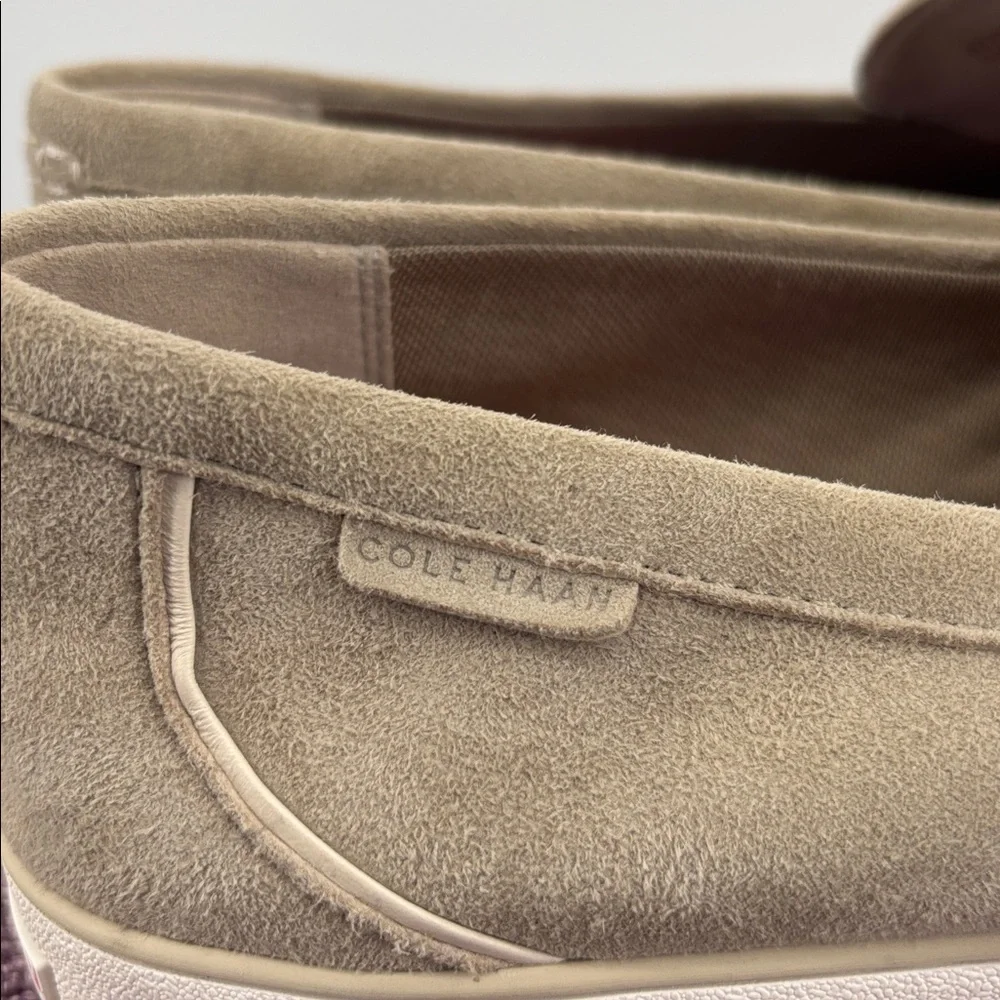 Cole Haan Beige Suede Loafers